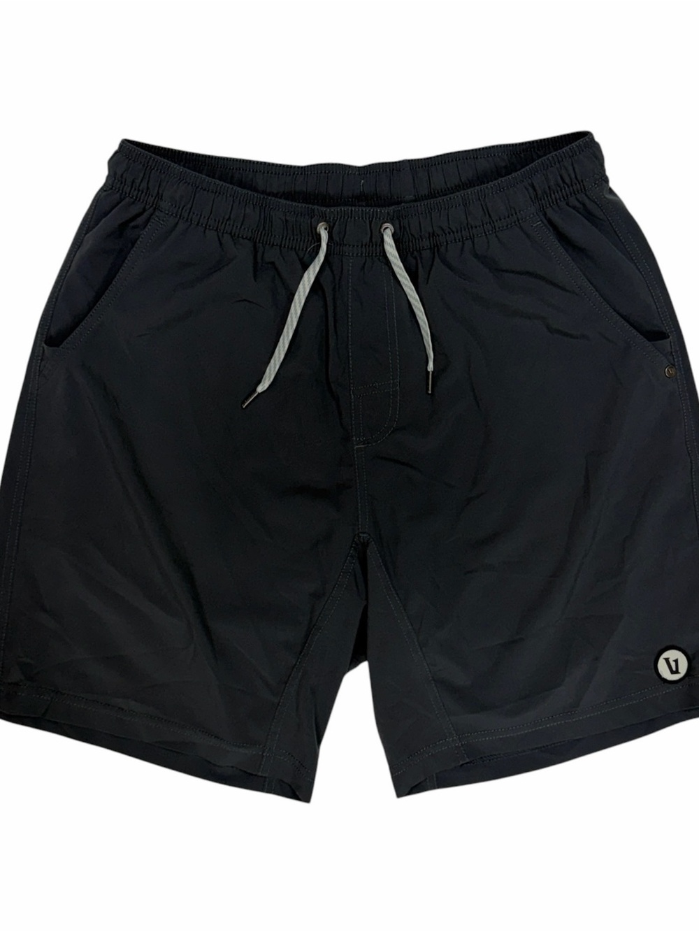 Vuori Kore Shorts Mens Large Grey 7” Lined Athletic Hybrid Performance Gym Swim
